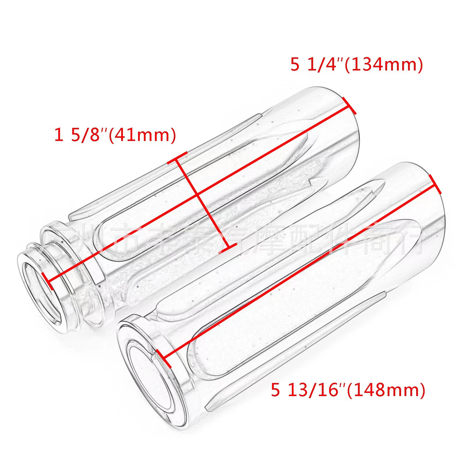 Suitable for Harley XL8831200 Glider Softail motorcycle modified grips, 25mm diameter retro handlebar covers