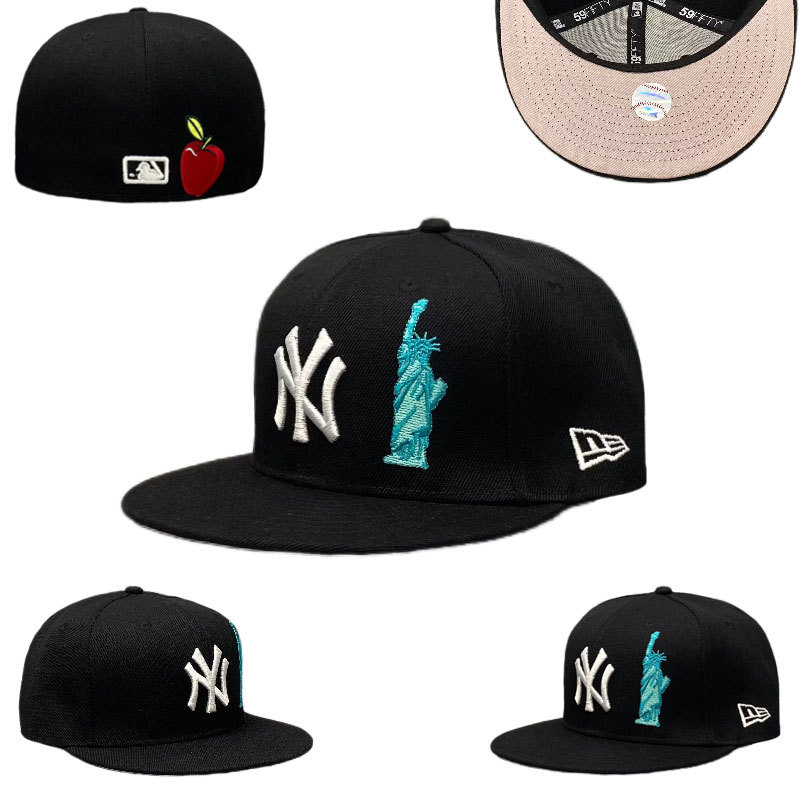 2024 comercio exterior nuevo equipo de béisbol masculino y femenino de LA Dodgers NY gorras de béisbol con tapa completa Baile callejero juvenil gorra de ala ancha