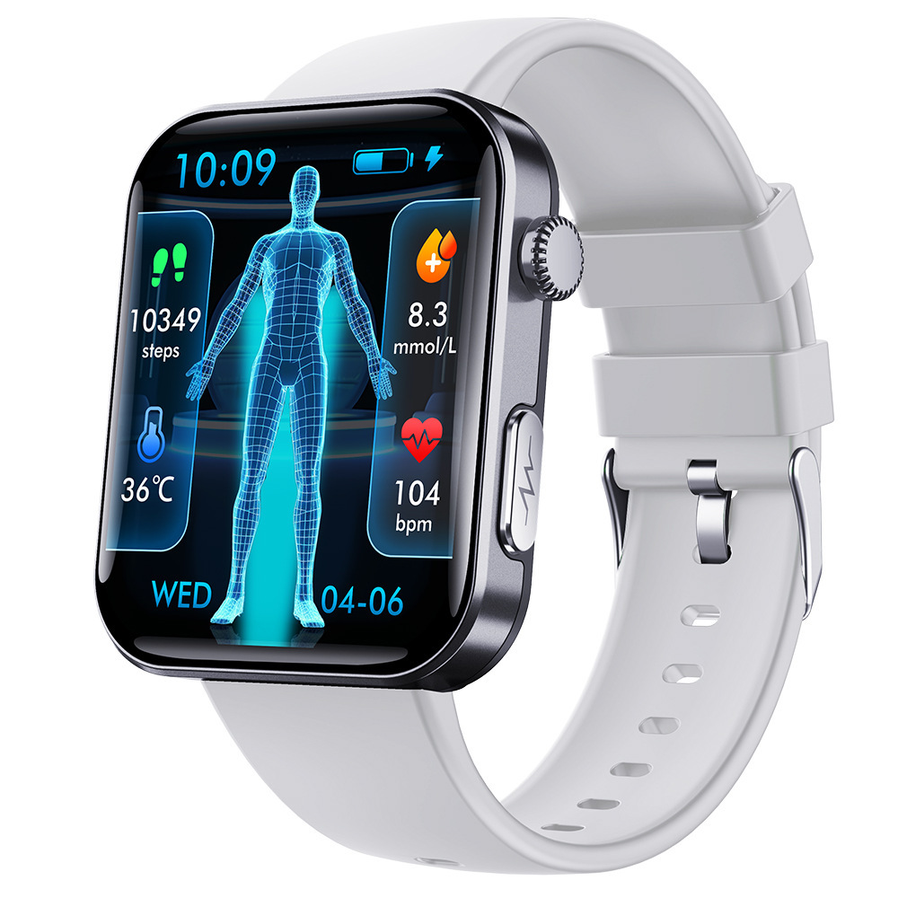 F300 reloj inteligente Bluetooth llamada ECG presión arterial glucosa temperatura corporal ácido úrico lípidos sanguíneos reloj deportivo de salud