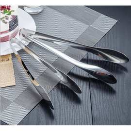 不锈钢食品夹面包酒店餐厅牛排烤肉夹自助餐烤肉夹烘焙工具食物夹