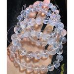 天然蓝针水晶手链女显针天使的羽毛手串男异象白水晶饰品