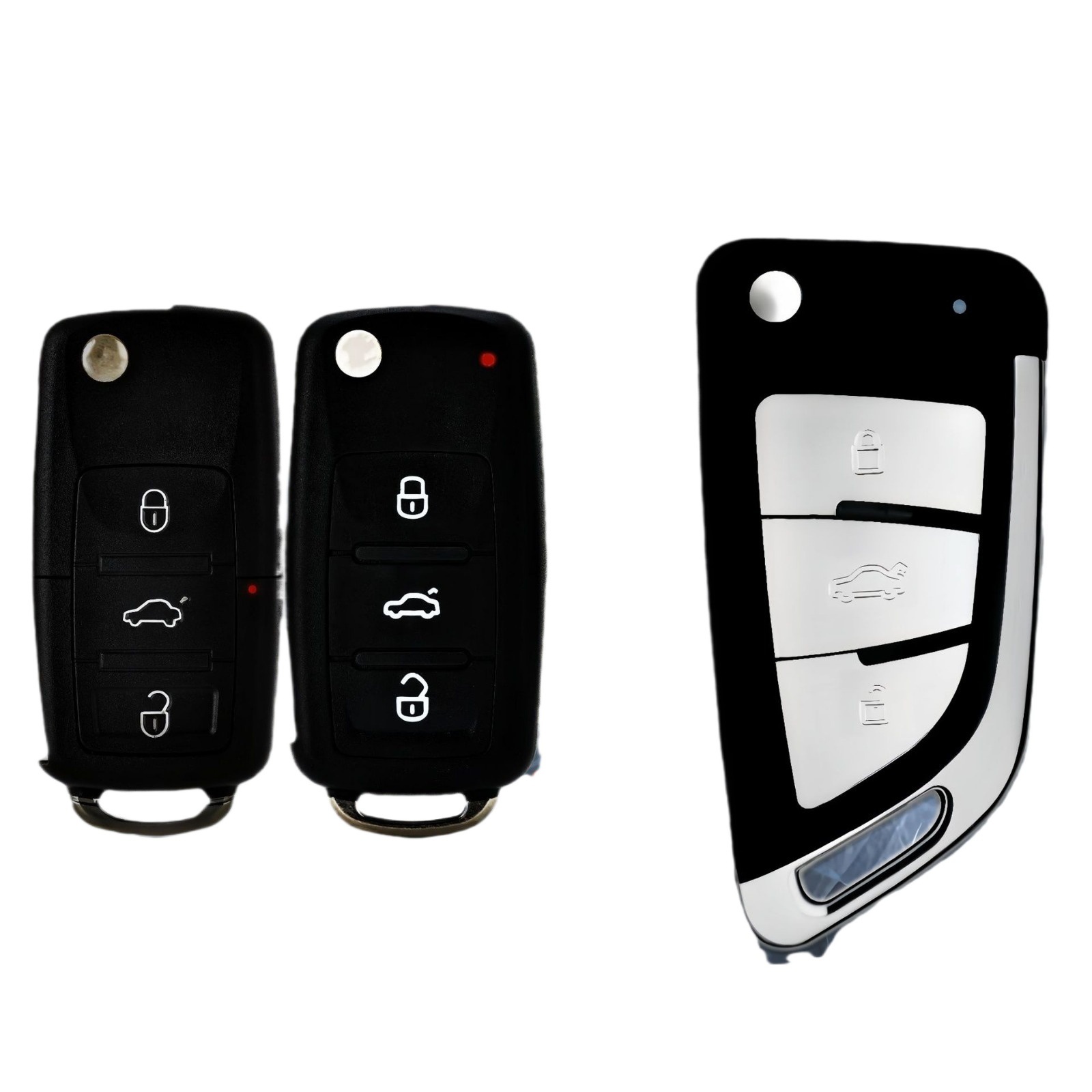 Adecuado para Volkswagen Bora Tiguan Sagitar Santana Lavida Jetta Actualización de control remoto de llave para reemplazo de carcasa