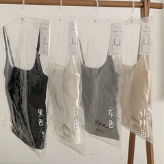 春季新款修身顯瘦帶胸墊打底百搭吊帶背心純色基礎上衣內搭外穿