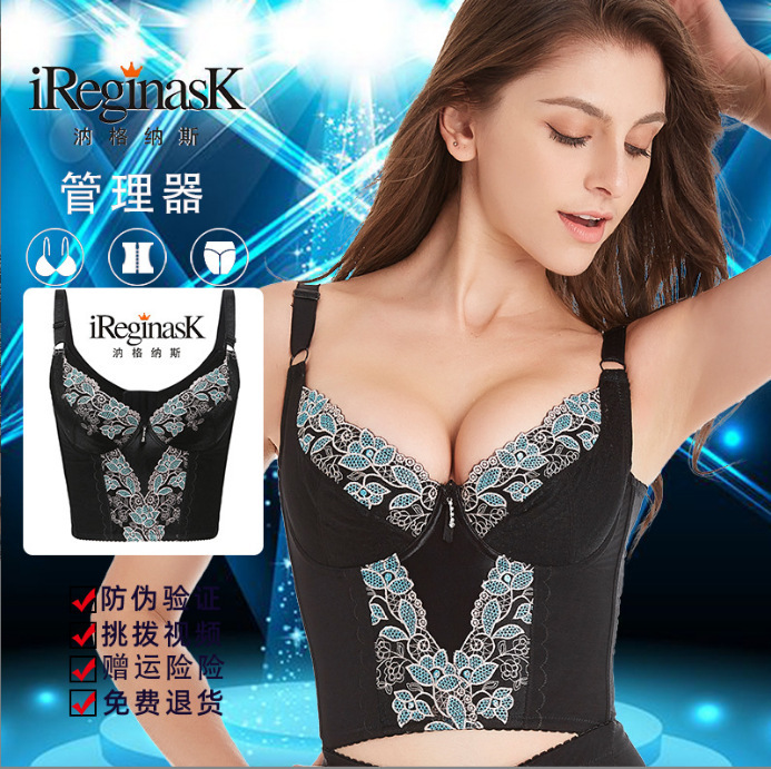 Ginus Body Shaping Body-shaping Breast-enlargement Gathering accessory breasts, corset waist and abdomen body manager, adjustable long bra