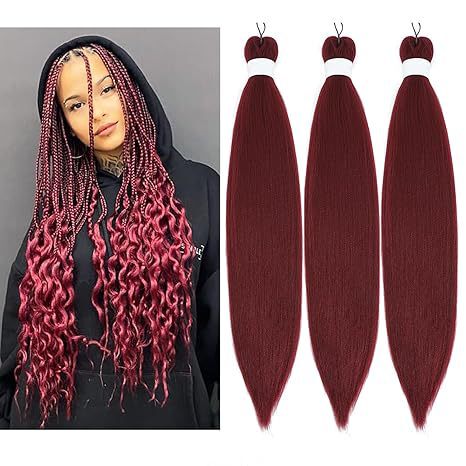 Ez Braided Synthetic Crochet Hair Foreign Trade Cross-Border Factory Ready-Made Large Braids European and American Long Straight Hair