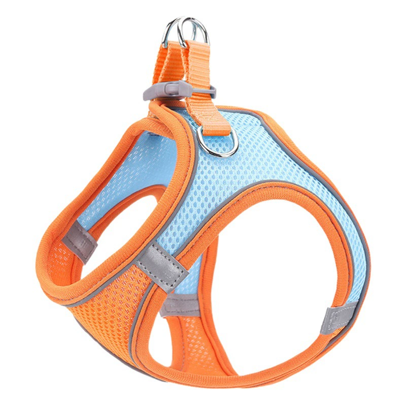 Жилет Нагрудный ремень для домашних животных Тяговый костюм Сетчатый дышащий светоотражающий трос для ходьбы собак Принадлежности для кошек