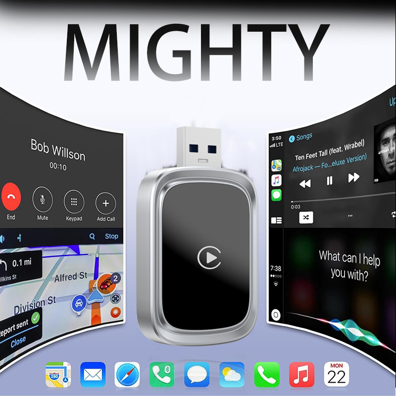 Cross-Border Wireless Carplay Box Upgrade Android Smart Car-Machine Interconnection Module Car Carplay Printed Logo