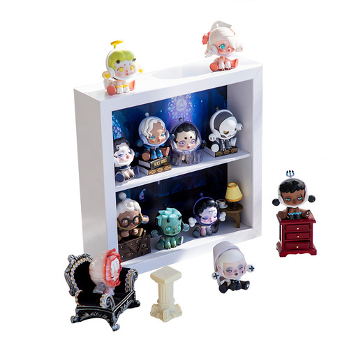 Bubble Mart storage box display box doll display cabinet wall landscaping three-dimensional transparent figure blind box storage photo frame