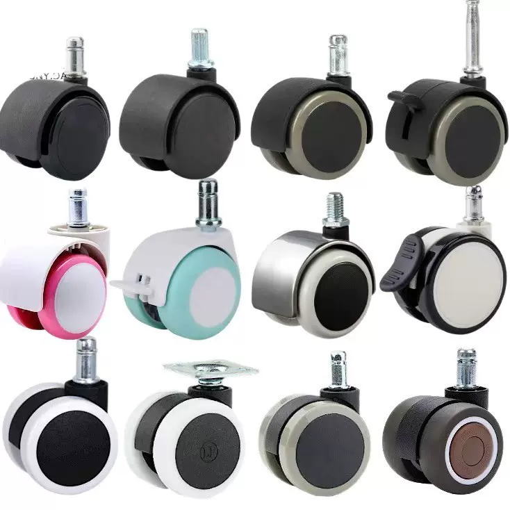 厂家直供脚轮万向轮 电器轮子尼龙静音脚轮30MM置物架花架PP轮子