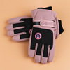 Demi-season ski non-slip fleece waterproof keep warm gloves suitable for men and women