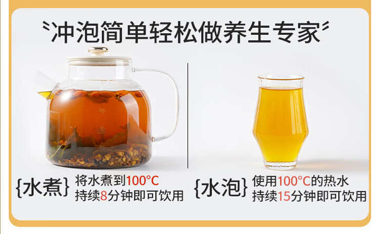 Roasted Adzuki Bean Coix Seed Euryale Poria Tea Chi Xiao Dou Yi Mi Qian Shi Fu Ling 15g x 15 Bags No-Brew Herbal Tea preparation