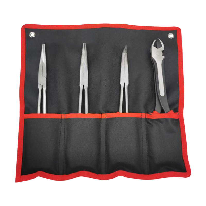 Alicates de alargamiento Alicates de nariz afilada Traje de 11 pulgadas Mango de alargamiento de 16 pulgadas Cabeza de 45 ° Cabeza de 90 ° Alicates de nariz curvada Cabeza de sujeción de abrazadera en O