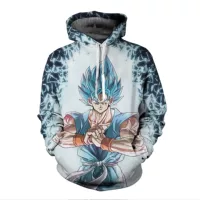 3D трансграничная новая толстовка с капюшоном Dragon Ball Saiyan, аниме, модная толстовка с капюшоном для взрослых и детей