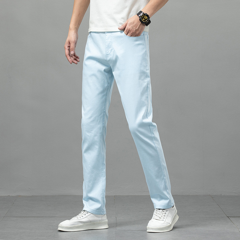2025 New Luxury Casual Jeans for Men, Four-Season Business Young Men's Long Pants, Fashionable Stretchy Breathable Straight-Leg Pants 2025 New Luxury Casual Jeans for Men, Four-Season Business Young Men's Long Pants, Fashionable Stretchy Breathable Straight-Leg Pants