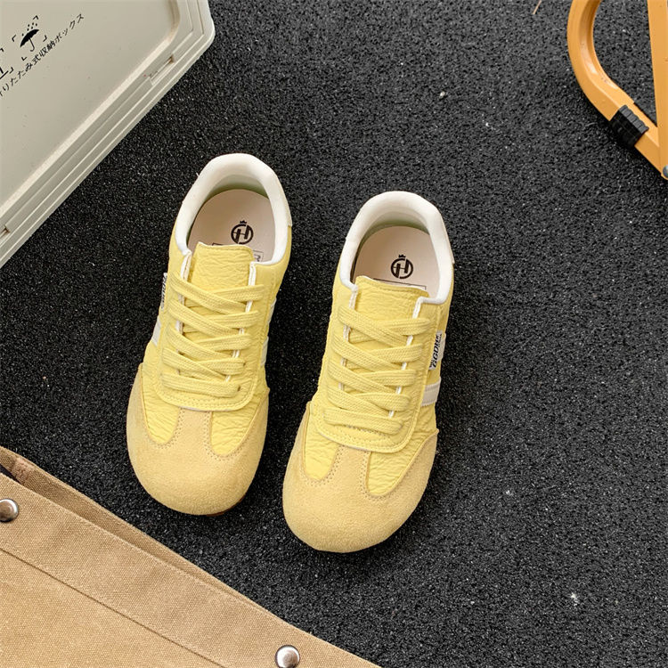 Ritai retro zapatos de entrenamiento alemán 2025 otoño nuevo estilo universitario todo fósforo color casual zapatos planos deportivos