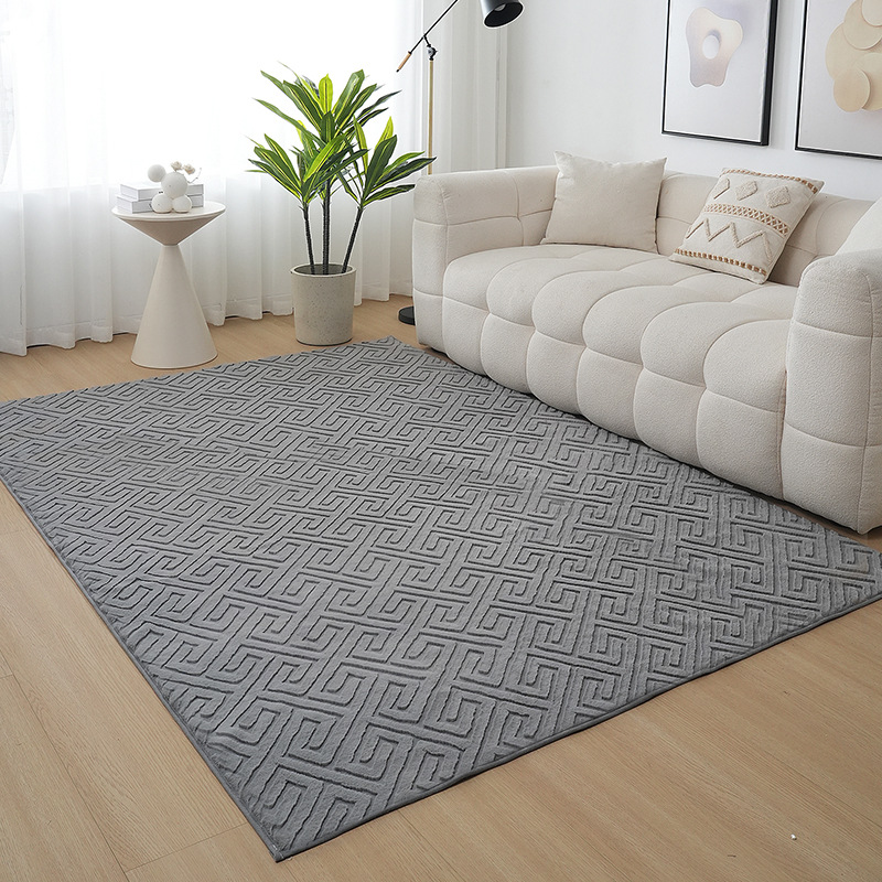 rectangular foldable modern solid color carpet for home use for…
