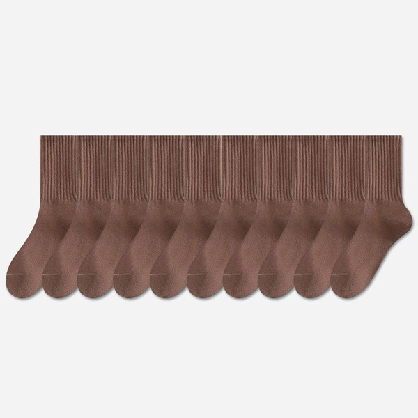 Mid-tube pile socks- 【Coffee】
