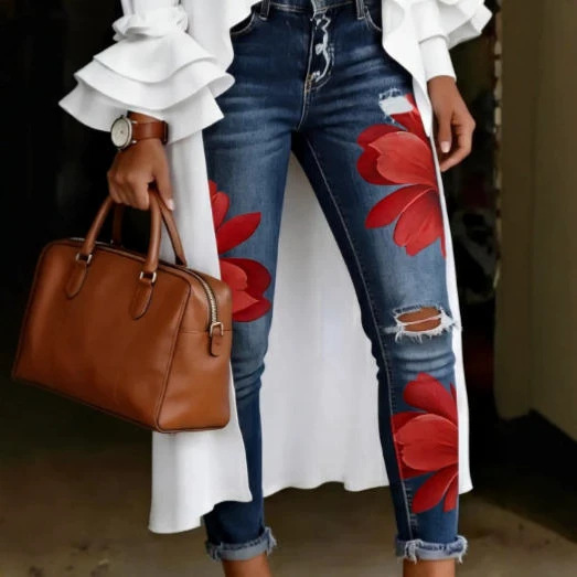 2026 Hot-Selling Season Faux Denim Women's Pants with Buttons and Zippers, Popular Slim-Fit Pants, New Foreign Trade Style Women's Pants for Dropshipping 2026 Hot-Selling Season Faux Denim Women's Pants with Buttons and Zippers, Popular Slim-Fit Pants, New Foreign Trade Style Women's Pants for Dropshipping