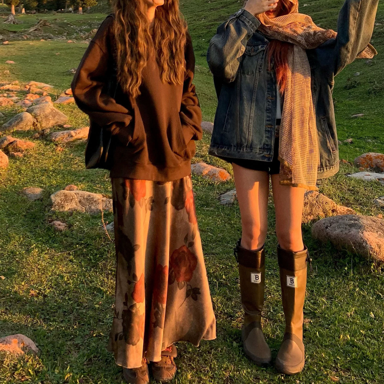 [Algodón] mujer verano 2024 cintura alta versátil retrógrada delgada una falda de busto