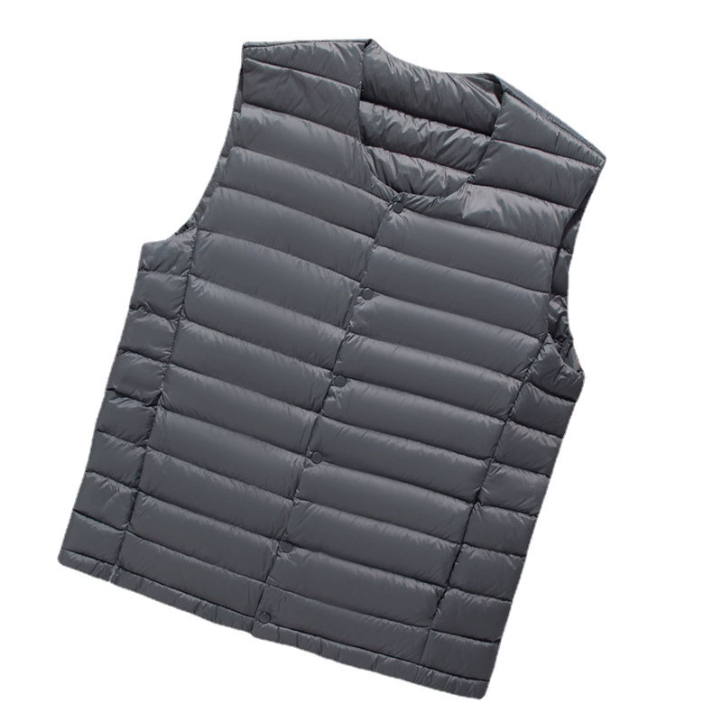Light and thin vest with down, down jacket, plus size