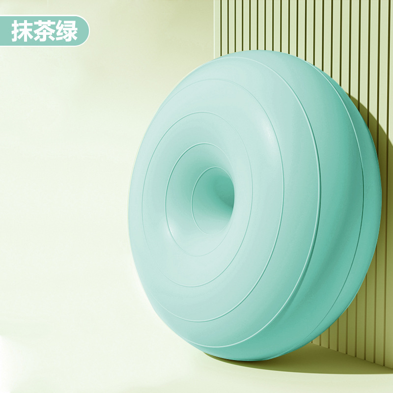 Pelota de yoga de pilates donut bola de manzana engrosada a prueba de explosiones ejercicio fitness recuperación posparto equilibrio estable hemisferio