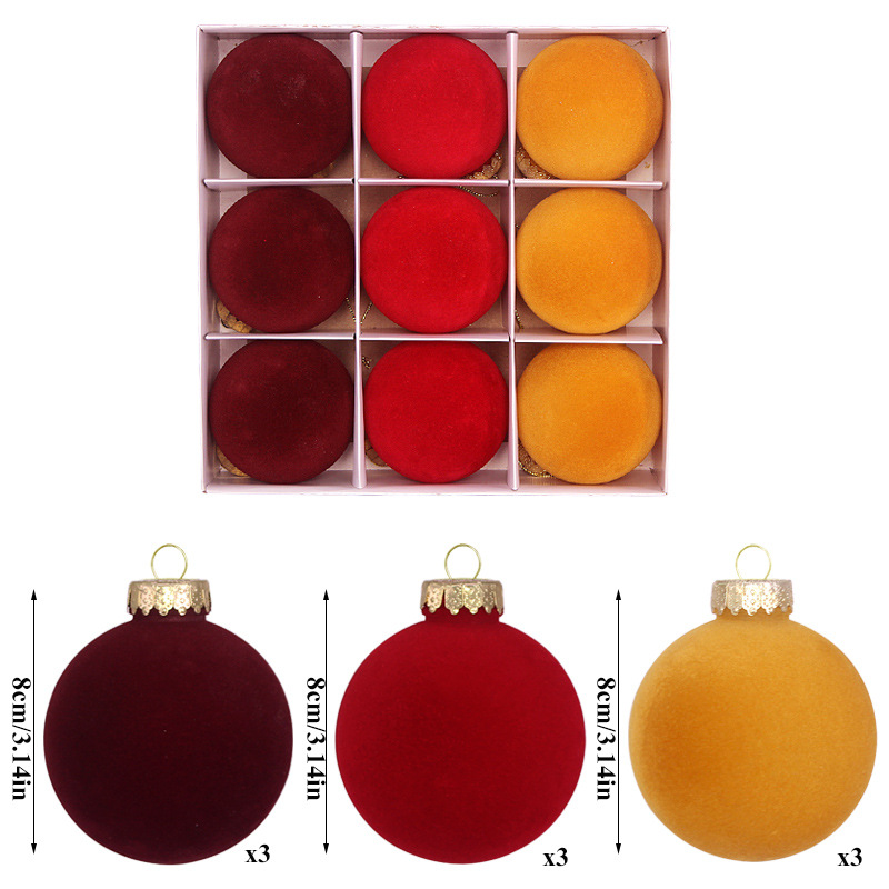 8cm 무리볼 9개(빨간색, 노란색)