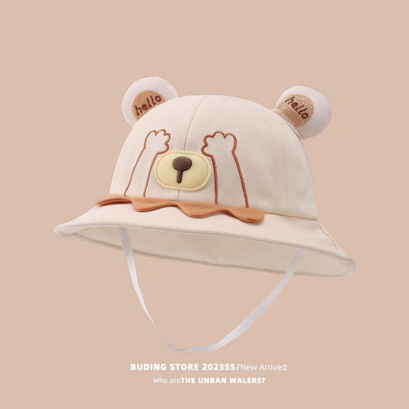 Sombreros para bebés primavera y otoño sombreros para bebés sombreros para bebés varones sombreros para bebés osos sombreros para niños al aire libre sombreros de pescadores