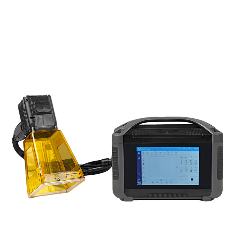 Máquina de marcado láser de mano codificación láser de metal portátil máquina de marcado láser de fibra máquina de codificación de fecha de metal