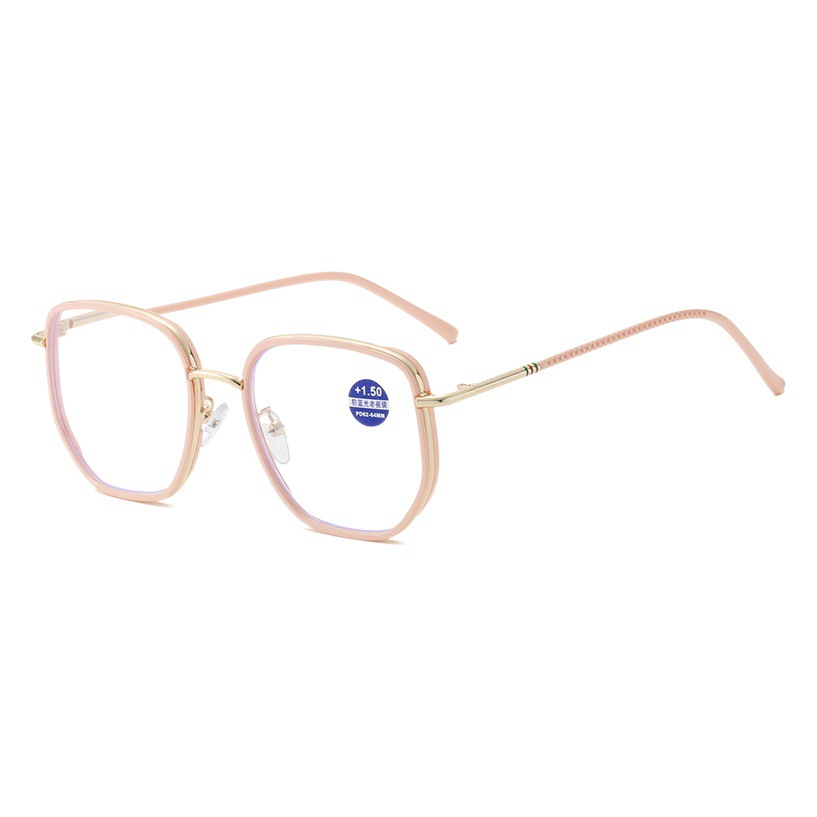 Tiktok gafas de lectura populares al por mayor moda marco grande estilo coreano gafas de lectura de moda gafas de lectura de luz anti-azul hd de las mujeres