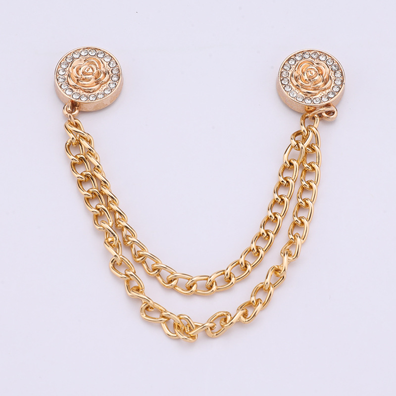 チェーンの磁気はズボンの足を引きずることを防ぎます。金属の磁気は袖口を固定します。