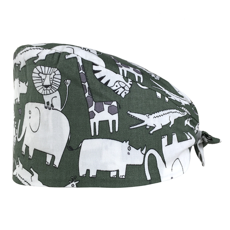 Quirófano sombrero hembra enfermera sombrero confinamiento flor tapa dental oral Clínica Médico lindo trabajo oral tapa