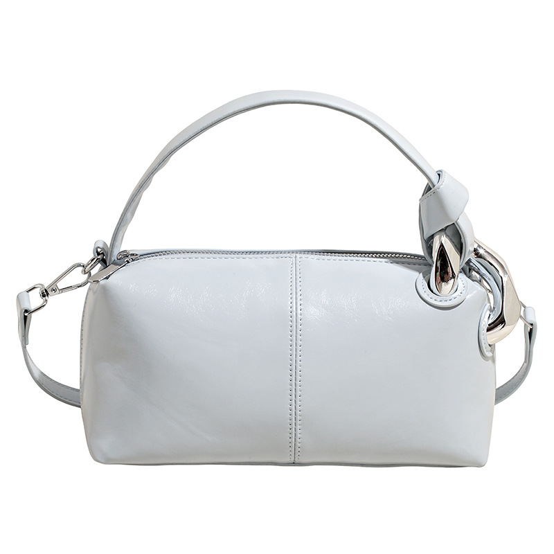 Transfronterizos de alta calidad de tela de cera de aceite bolso de almohada de mano para mujeres 2026 nueva moda lujosa ligera versátil mochila