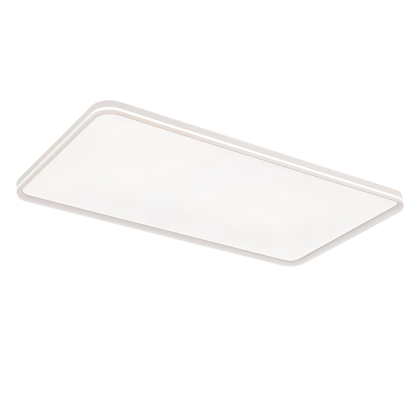 Lámpara de dormitorio moderna simple y sin hendiduras super brillante protector de ojos lateral luminoso sala de estar lámpara principal Zhongshan lámpara de techo