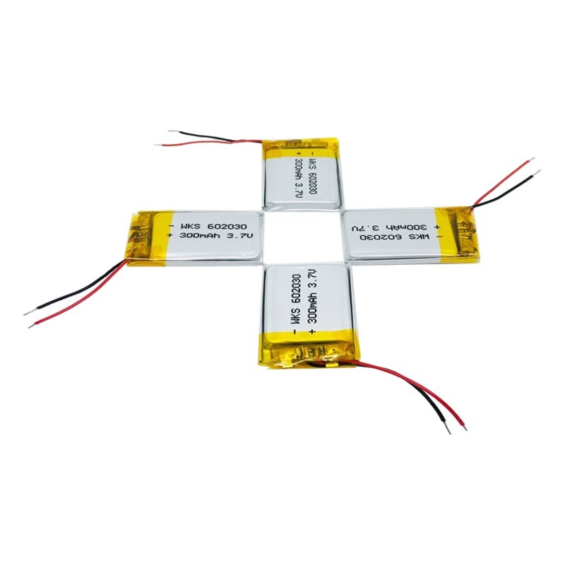 Лидер продаж, 3,7 В, полимерная литиевая батарея 602030, 300 мАч, Bluetooth-динамик, ночник, батарея