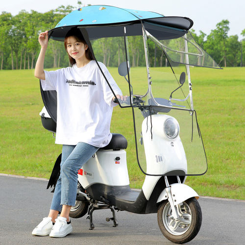 Electric Car Umbrella Large Push-Window Style Rain Shelter Stainless Steel Car Canopy U-Shaped Pipe Hard Panel Manufacturer Wholesale Advertising Sunshade
