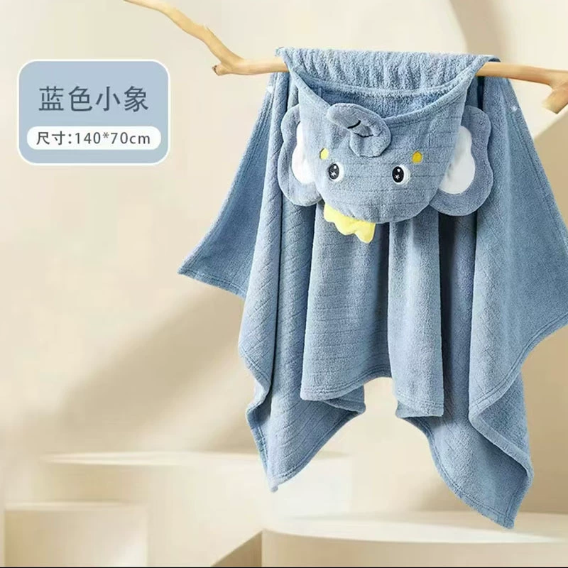 Детское банное полотенце, детский халат-накидка, детское банное полотенце с капюшоном, впитывающий халат-накидка для новорожденных мальчиков и девочек