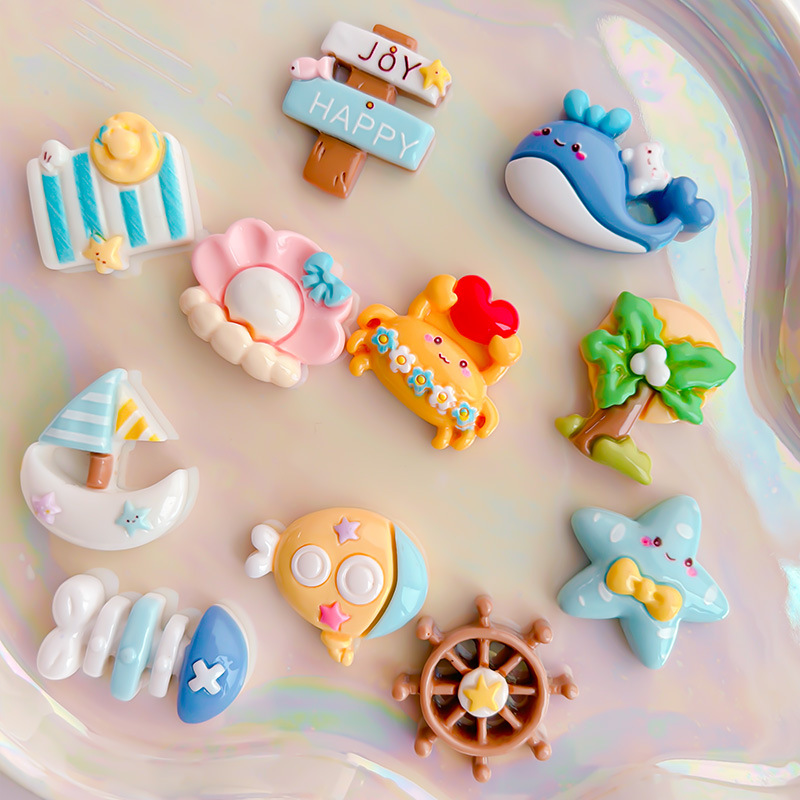 Marine beach cartoon accessory with accessories handmade