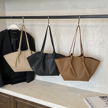 跨境大容量托特包简约纯色女包时尚蝙蝠包百搭通勤子母手提翅膀包