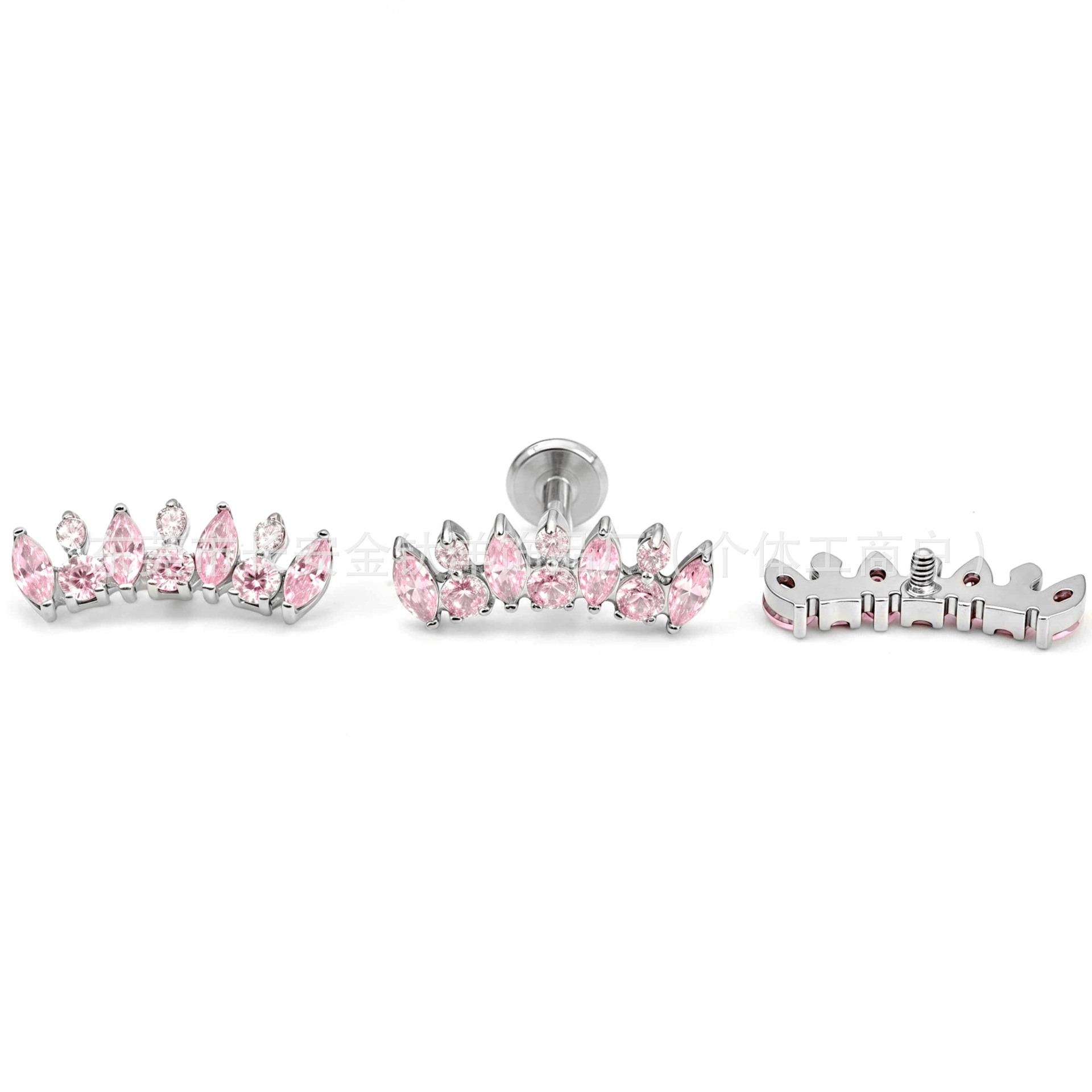Labret piercing jewelry detail image