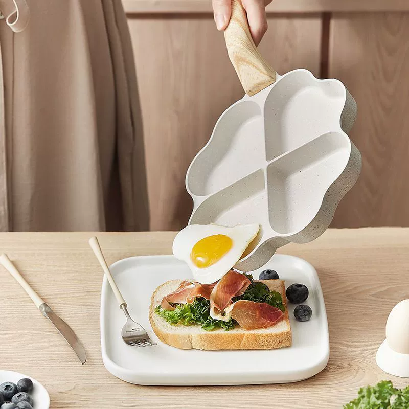 Индивидуальная любовь майфаньши антипригарнаяEgg pot hamburger pot бытовая четырехотверстная сковорода для завтрака, сковорода для блинов, артефакт