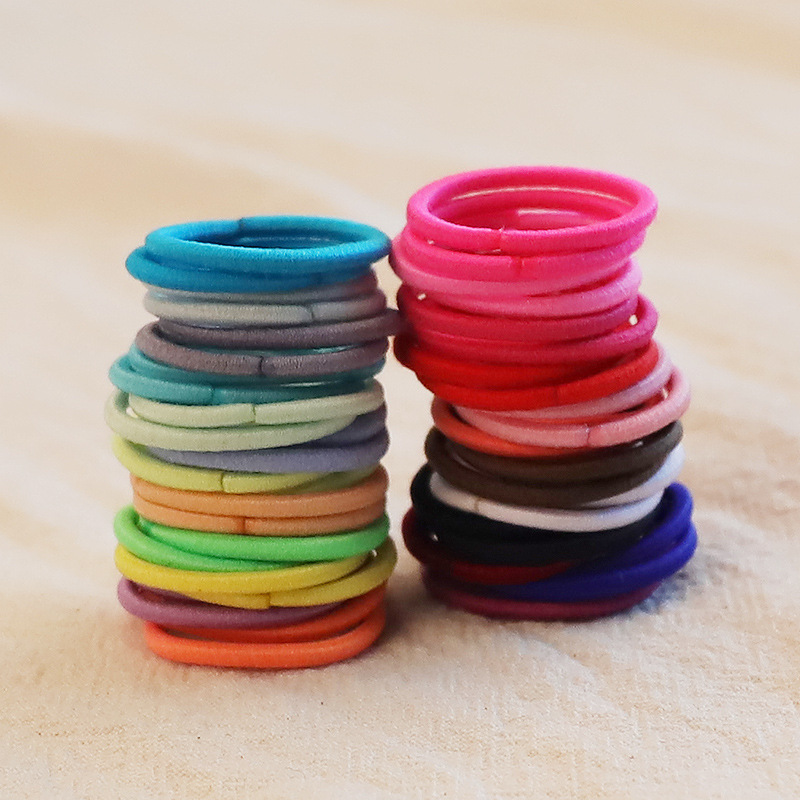 2mm Factory Direct Sales Korean Adhesive Thin Rubber Band Hair Band Taobao Rubber Band Rope Yiwu Supply Small Jewelry Wholesale