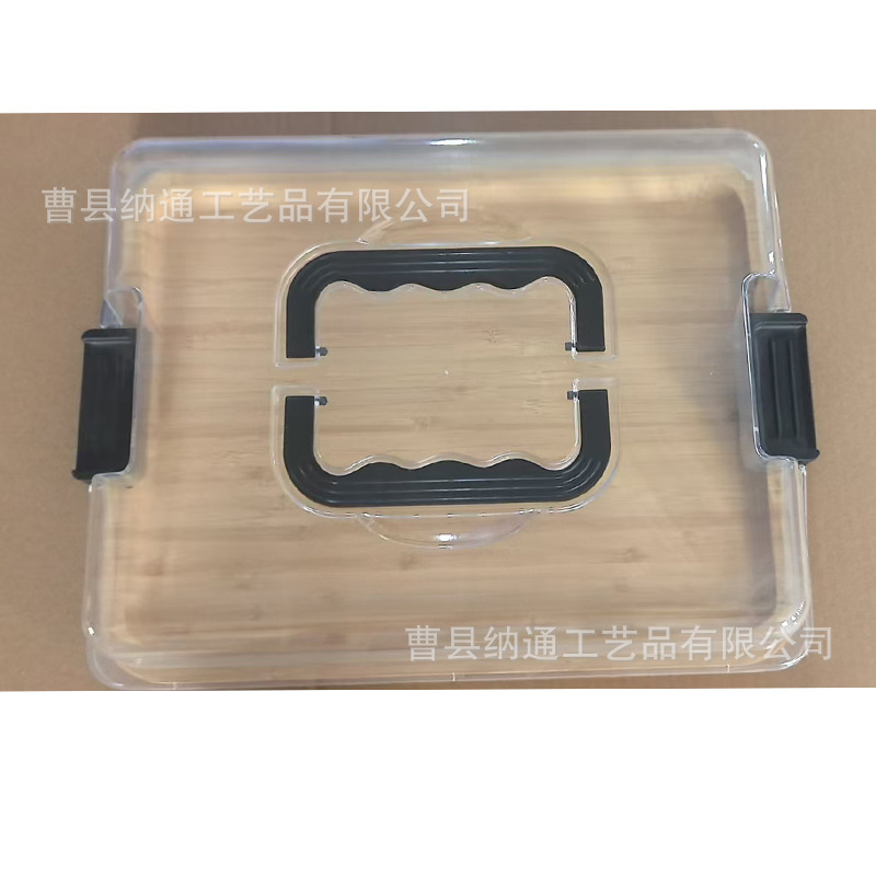 現物竹製熟食板台所用品透明蓋付き果物ステーキ菓子トレイ多格木製チーズ板|undefined