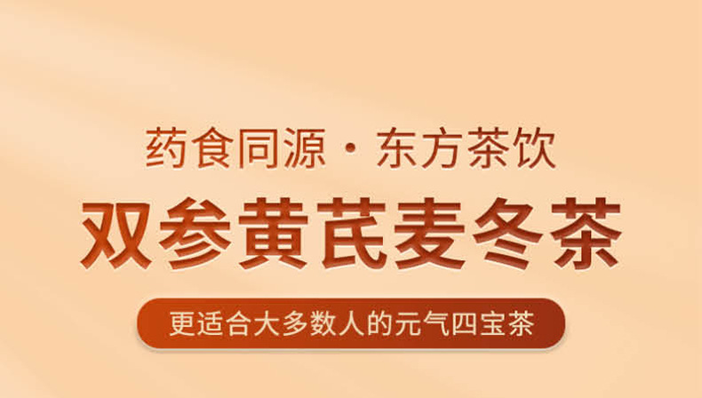 Yuanqi Sibao Tea 120g American Ginseng Astragalus Codonopsis Ophiopogon Herbal Tea Bags for Daily Wellness overview