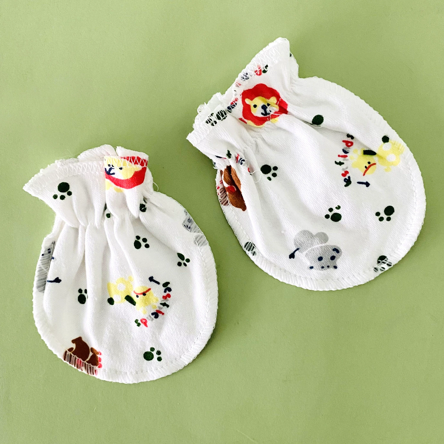 Детские перчатки без царапин, хлопковые новые-born gloves, один размер 10×8 см, мультиколор