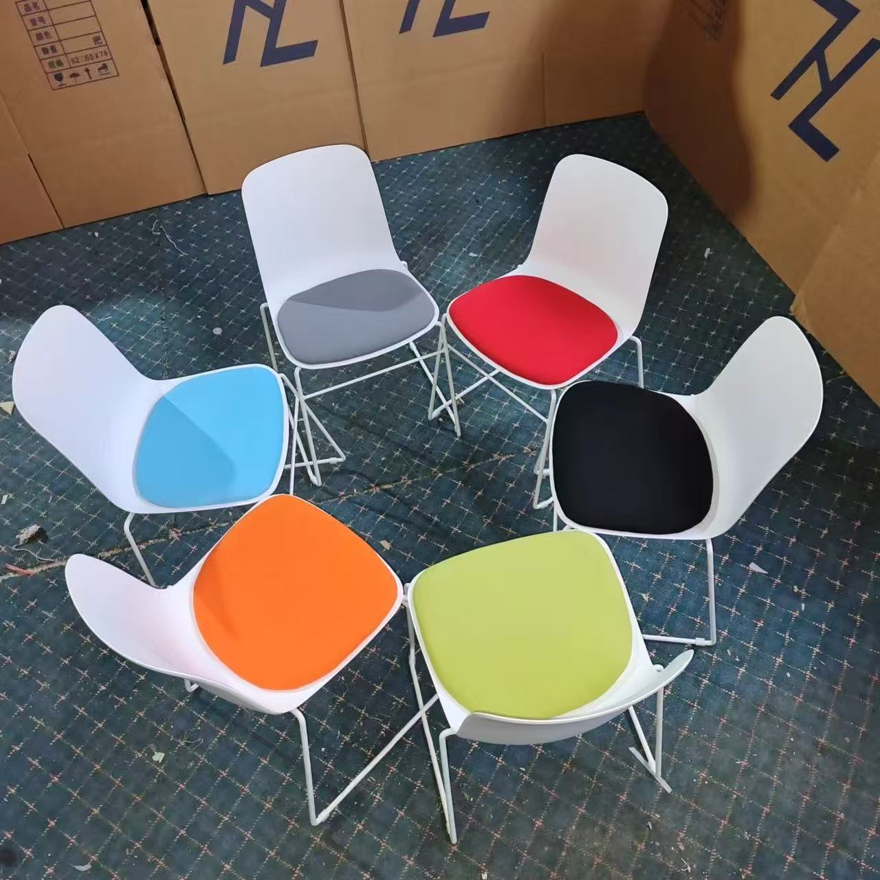 Conference Training Chair Nordic Armless Modern Simple Staff Agency Office Reception Negotiation Training Chair