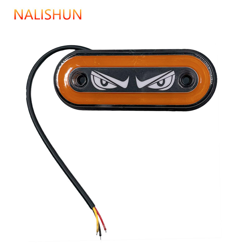 トラックグリル車両ライト、小さな黄色のライト、点滅ライト、12V24V 幅表示ライト、LED 明るい防水修正ユニバーサル|undefined