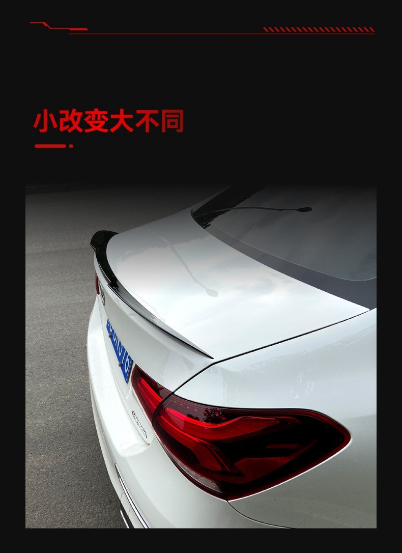 Applicable to 2019 Mercedes-Benz A- Class w177 a180 a200 sedan tail top wing fixed wind wing cross-border modification parts