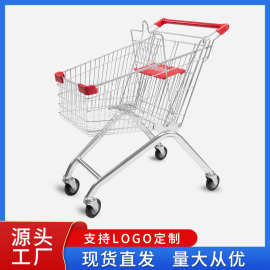 80升超市手推车仓库理货车商场购物车家用便利店买菜车小推车