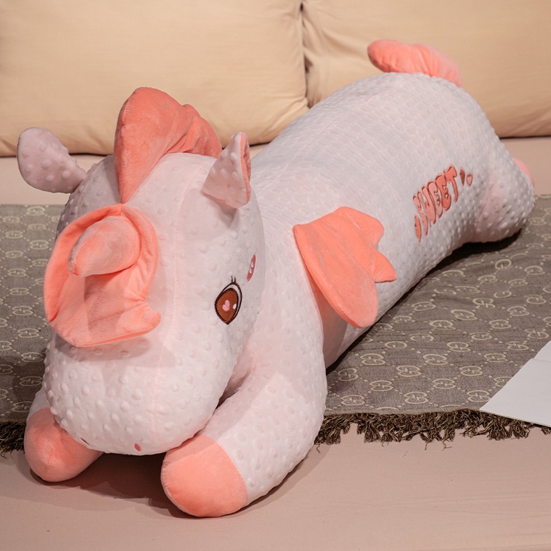 Almohada Larga de Unicornio de Felpa y Algodón PP para Cama
