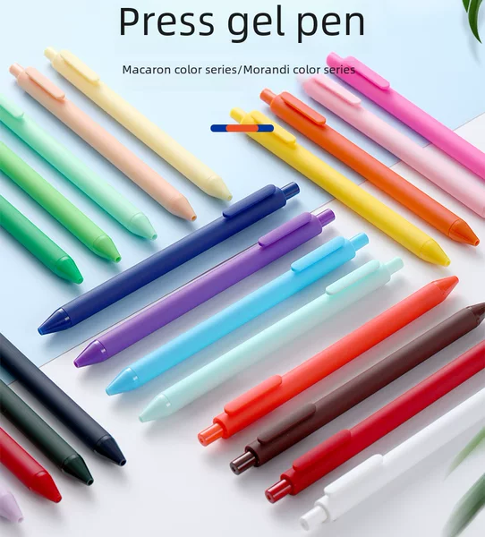 Macaron gel pen ballpoint pen printable logo water pen printing 100 PCs multi-color optional fast delivery